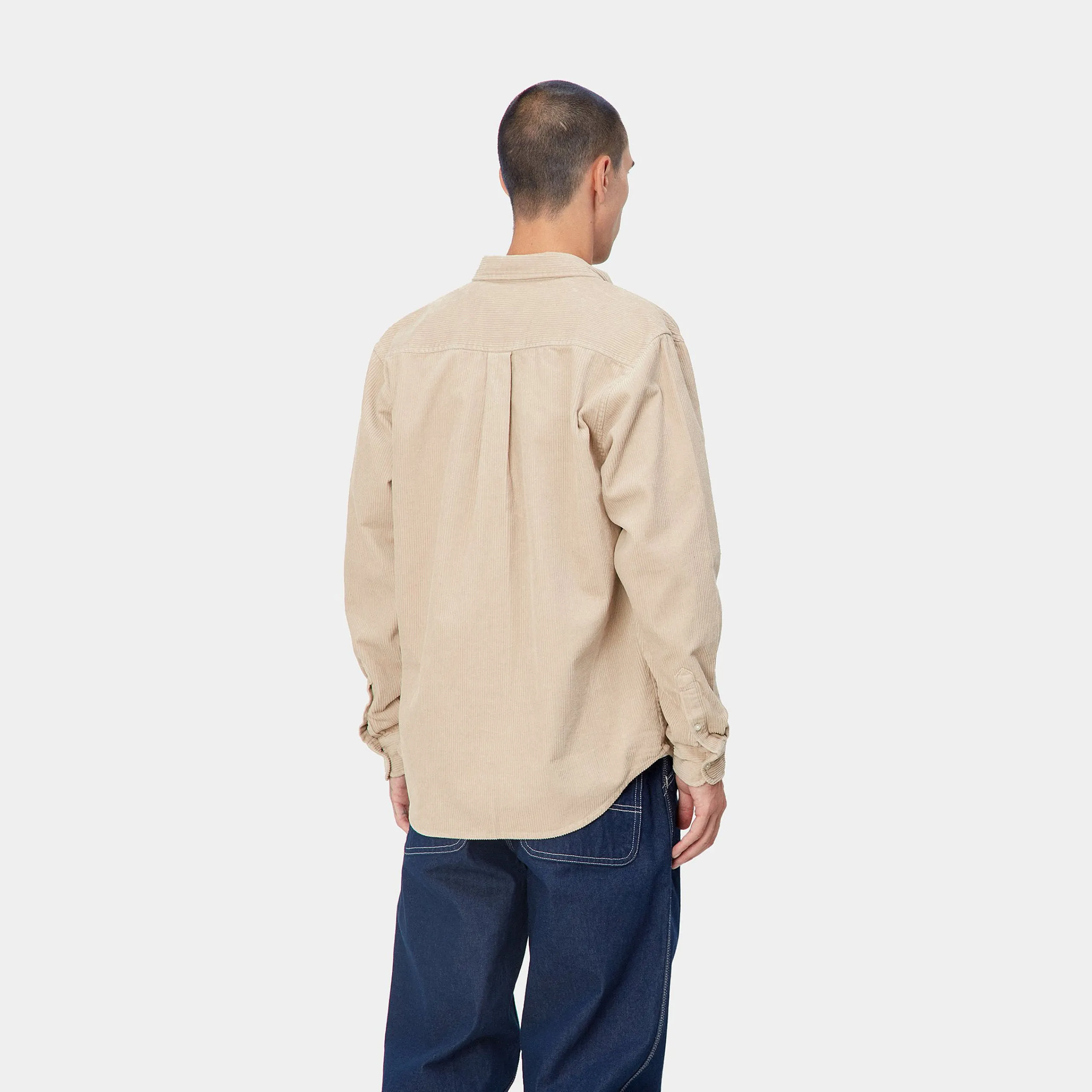 Hemden>Carhartt WIP L/S Madison Cord Shirt Wall / Black