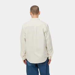 Hemden>Carhartt WIP L/S Madison Fine Cord Shirt Wax / Black