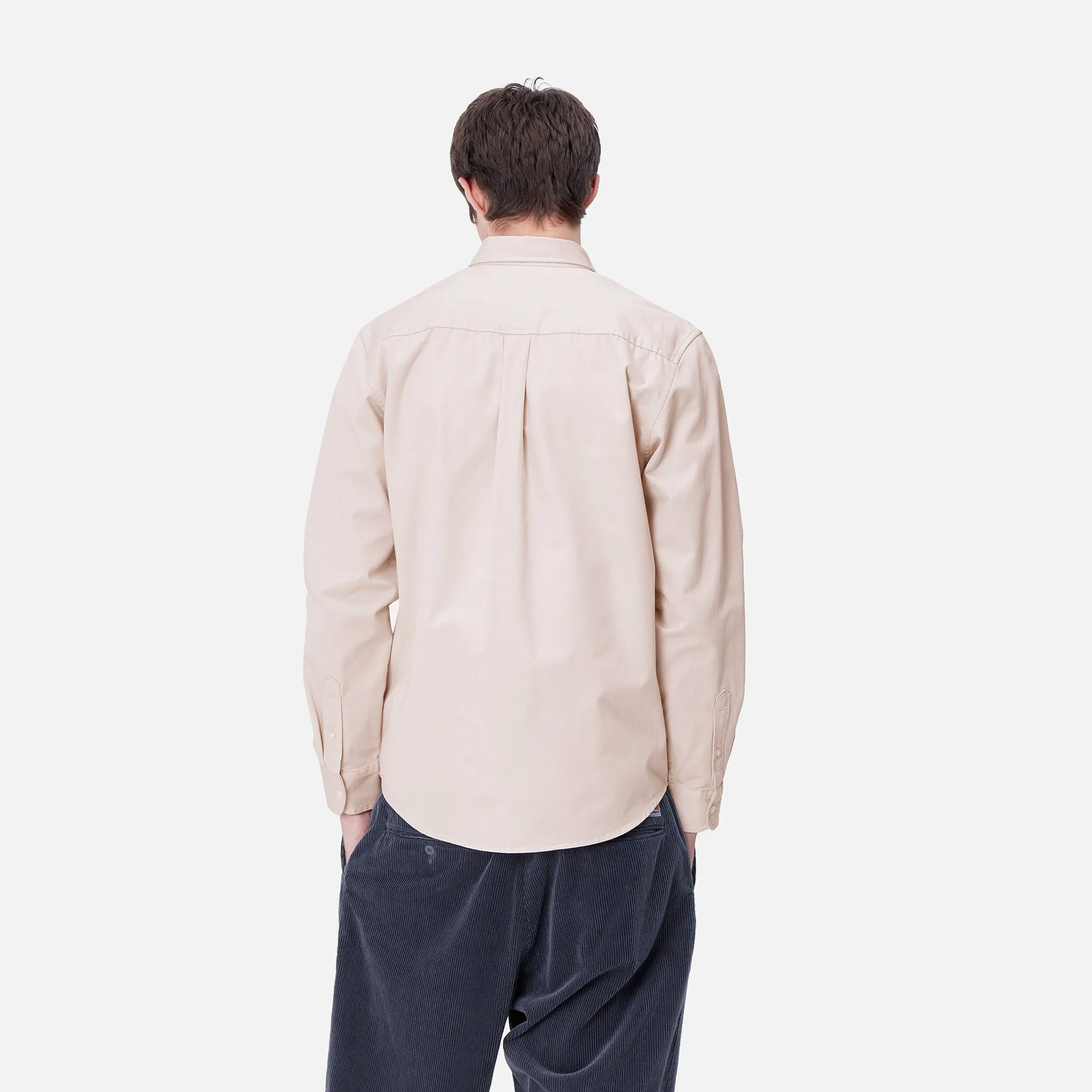Hemden>Carhartt WIP L/S Madison Shirt Moonbeam / Black