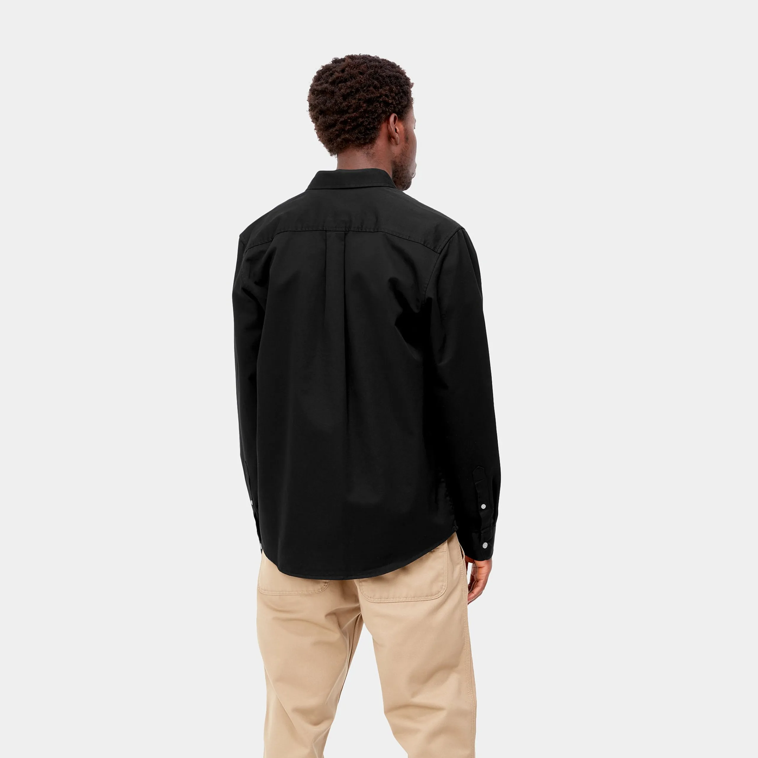 Hemden>Carhartt WIP L/S Madison Shirt Black / Wax