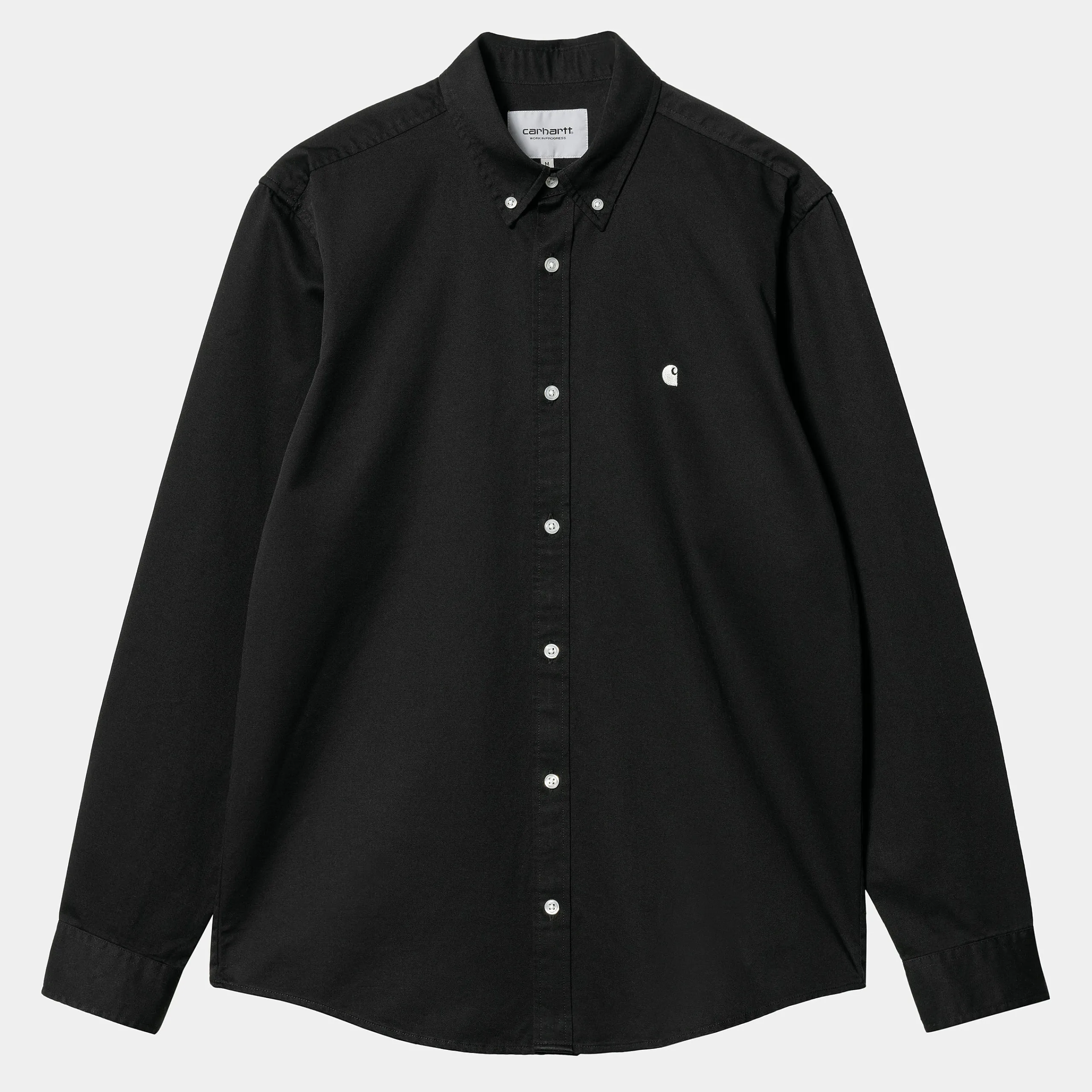 Hemden>Carhartt WIP L/S Madison Shirt Black / Wax