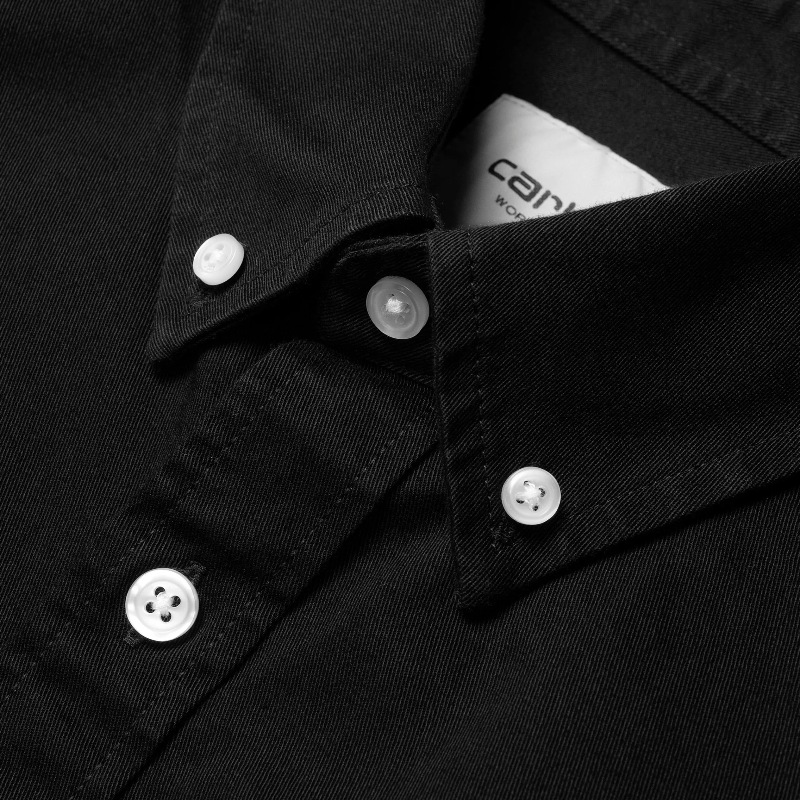 Hemden>Carhartt WIP L/S Madison Shirt Black / Wax