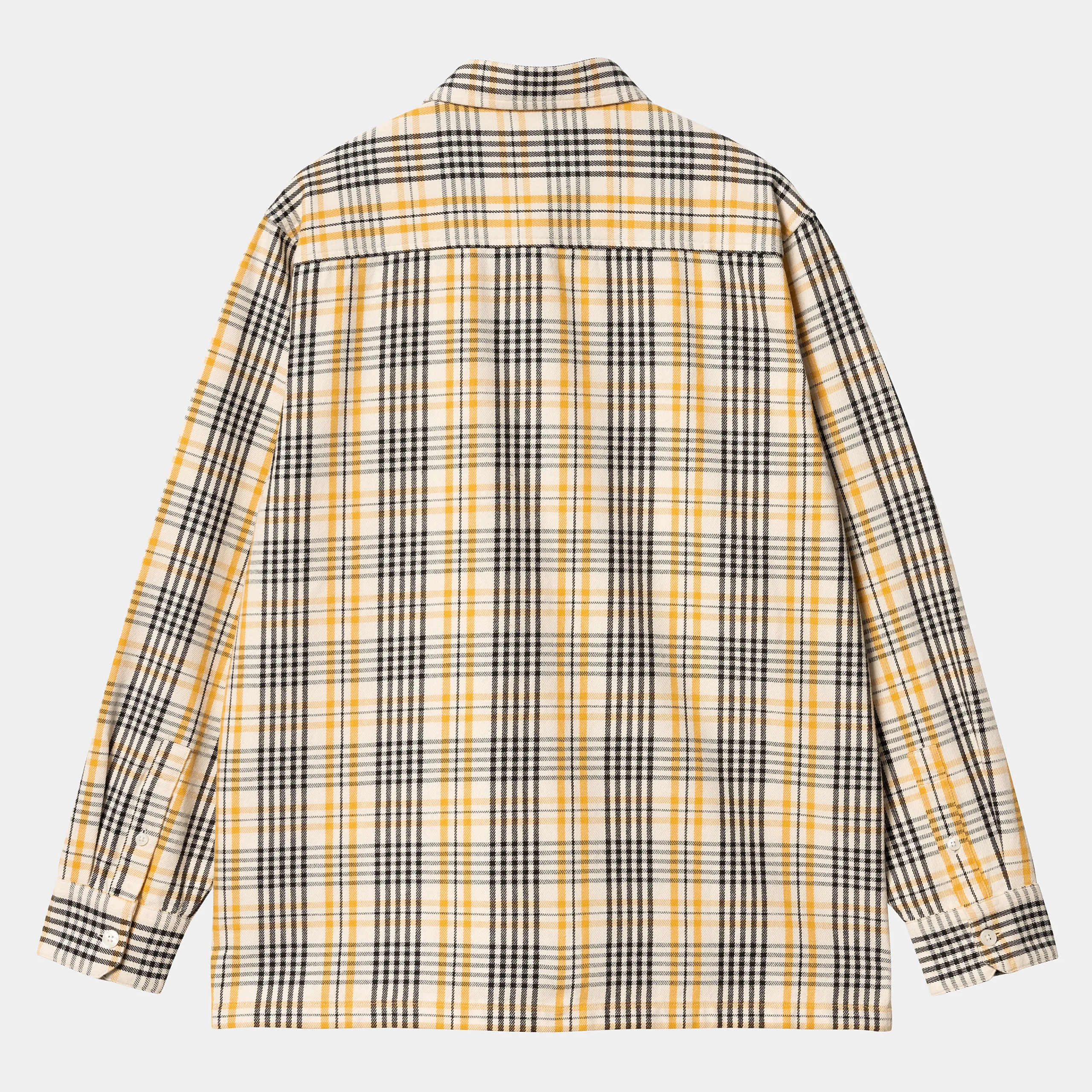 Hemden>Carhartt WIP L/S Mandlik Shirt Mandlik Check, Natural