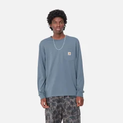 T-Shirts & Polos>Carhartt WIP L/S Pocket T-Shirt Positano