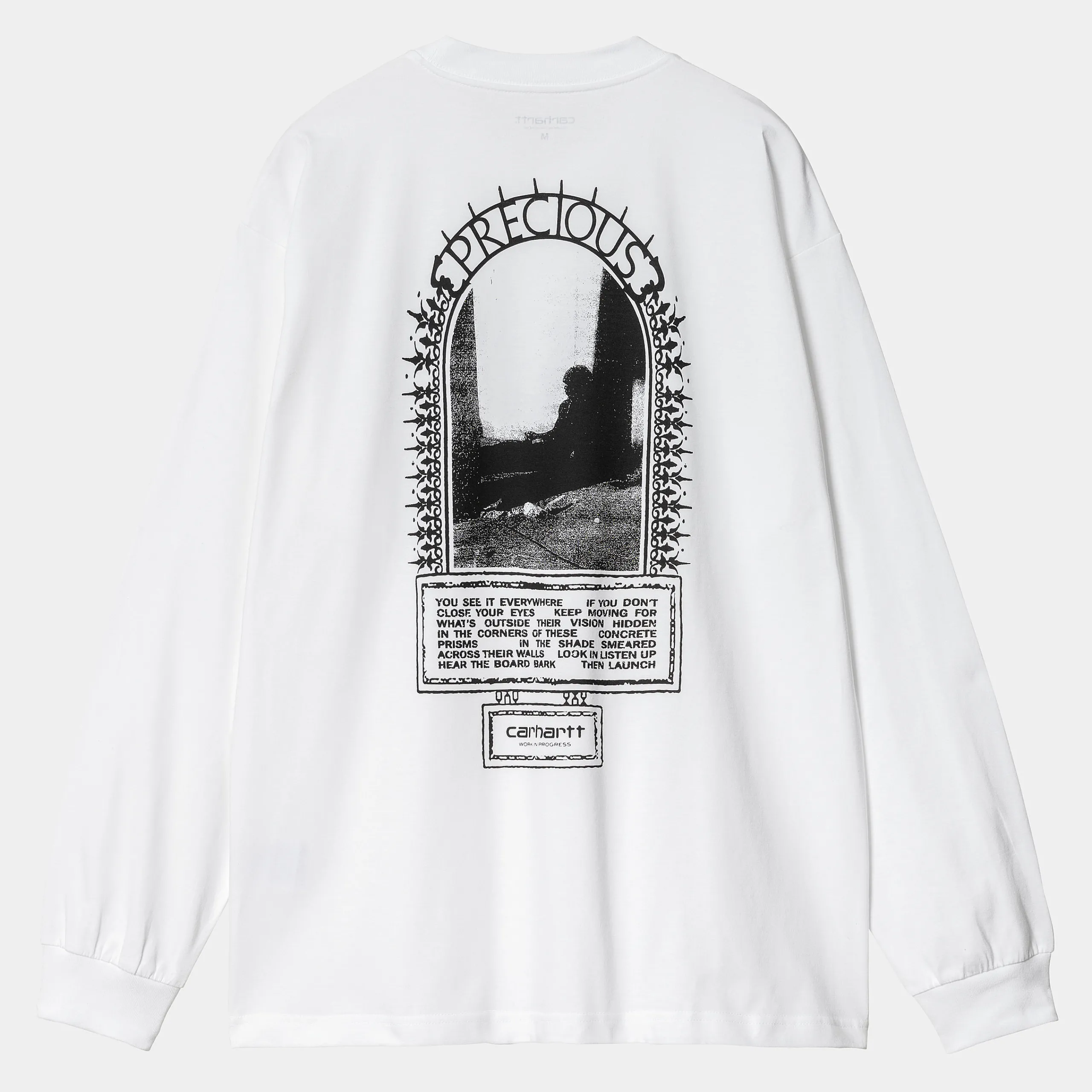 T-Shirts & Polos>Carhartt WIP L/S Precious T-Shirt White