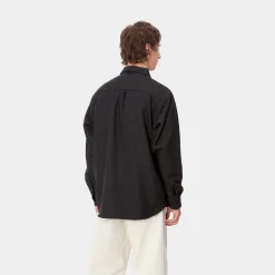 Hemden>Carhartt WIP L/S Truman Shirt Chocolate / Black