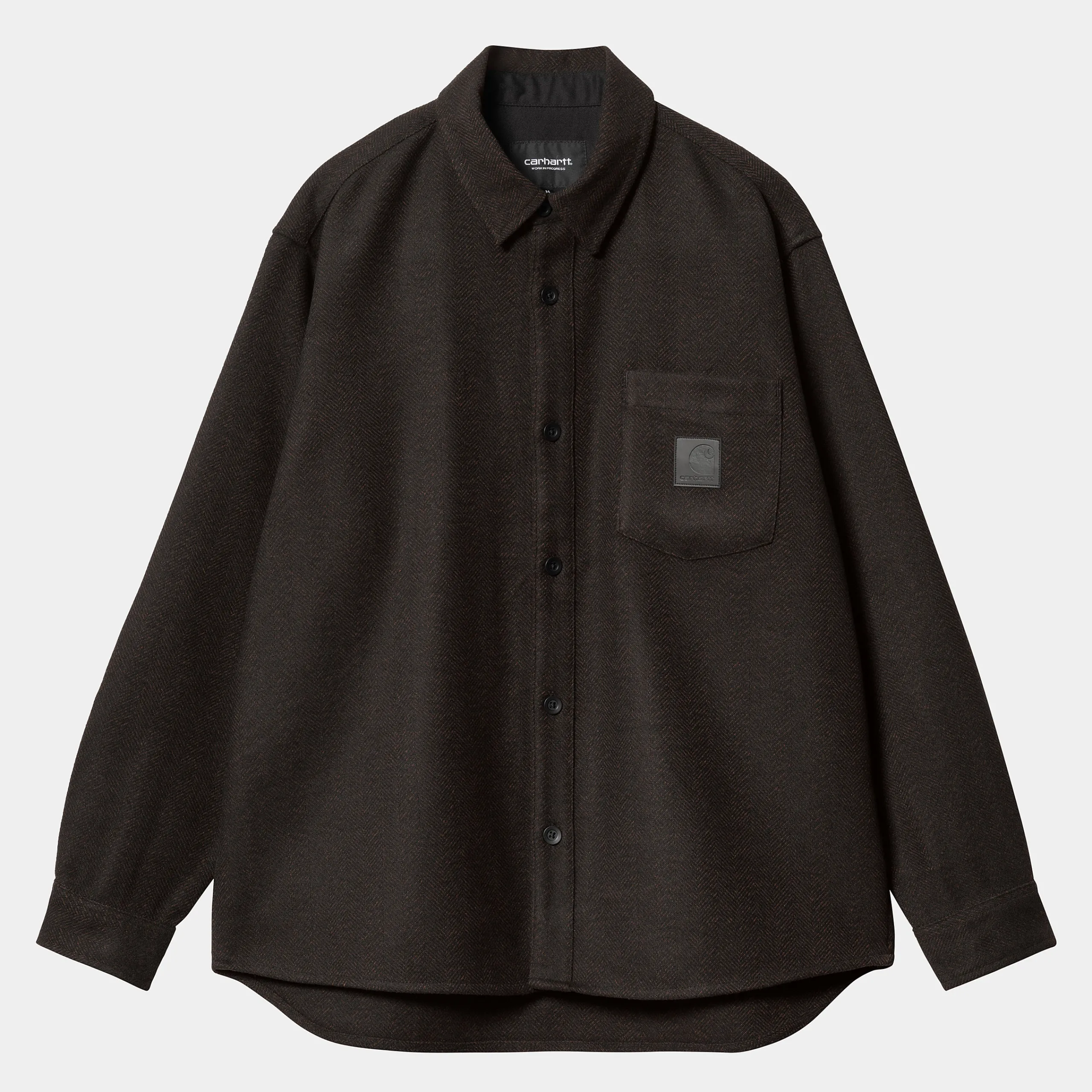 Hemden>Carhartt WIP L/S Truman Shirt Chocolate / Black