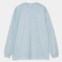 T-Shirts & Polos>Carhartt WIP L/S Vista T-Shirt Dusty Ice
