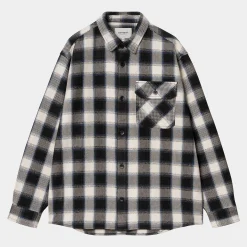 Hemden>Carhartt WIP L/S Witten Shirt Witten Check, Natural