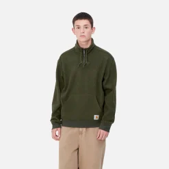 Sweats>Carhartt WIP Luther Half Zip Sweat Tarragon Heather