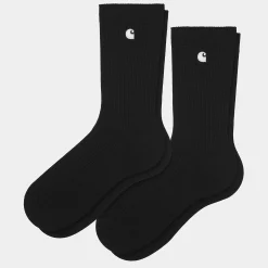 Accessoires|Accessoires>Carhartt WIP Madison Pack Socks Black / White + Black / White
