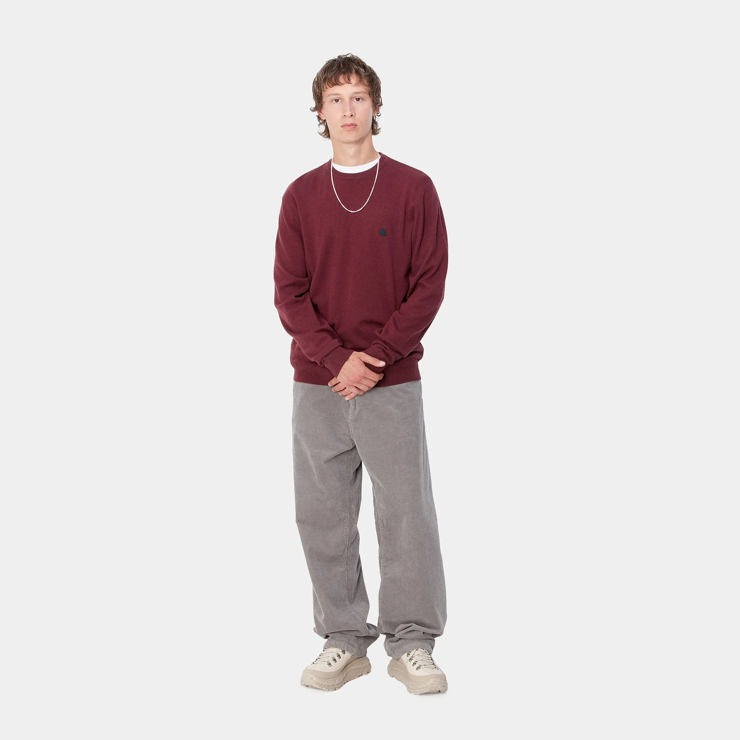 Strick>Carhartt WIP Madison Sweater Malbec / Black