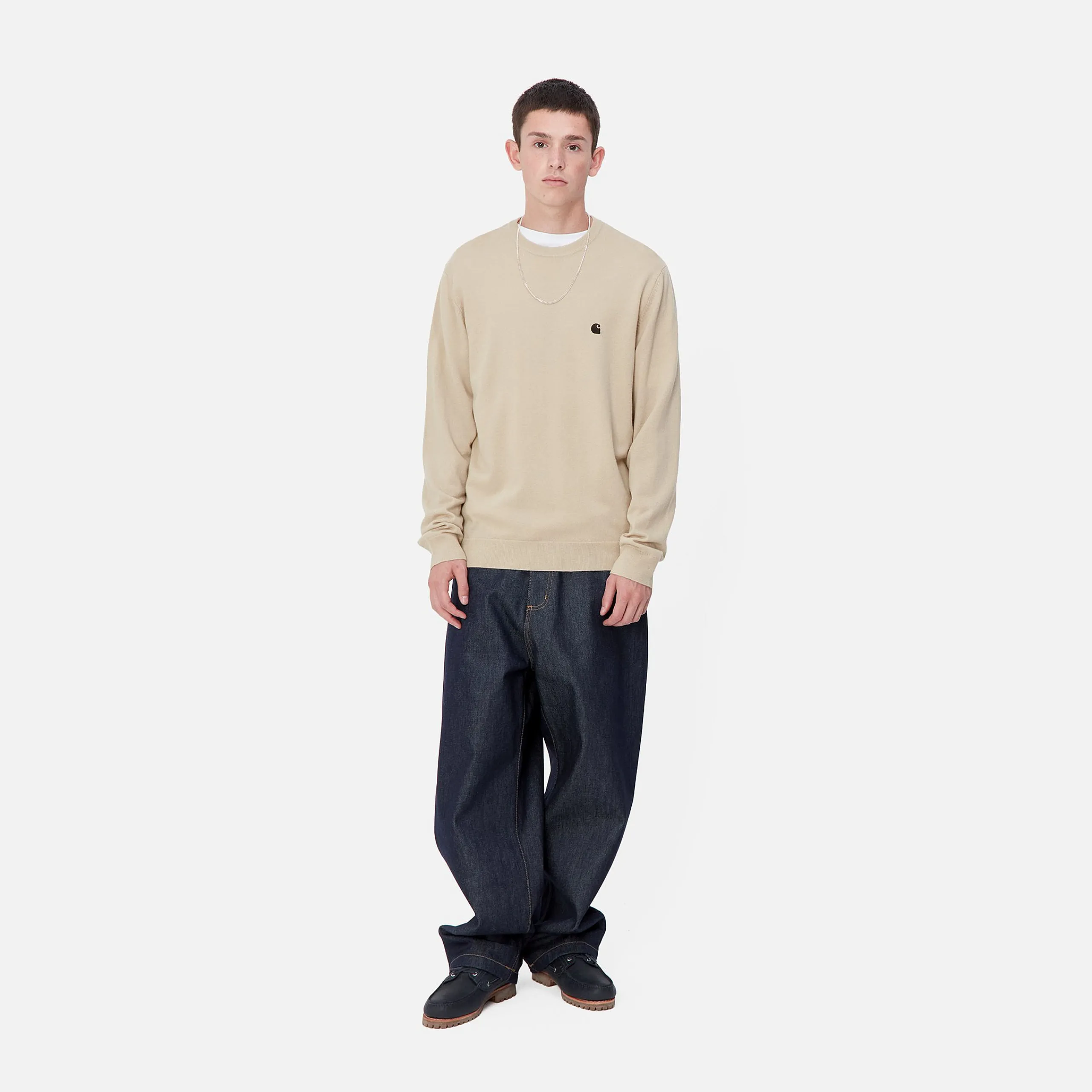 Strick>Carhartt WIP Madison Sweater Wall / Black