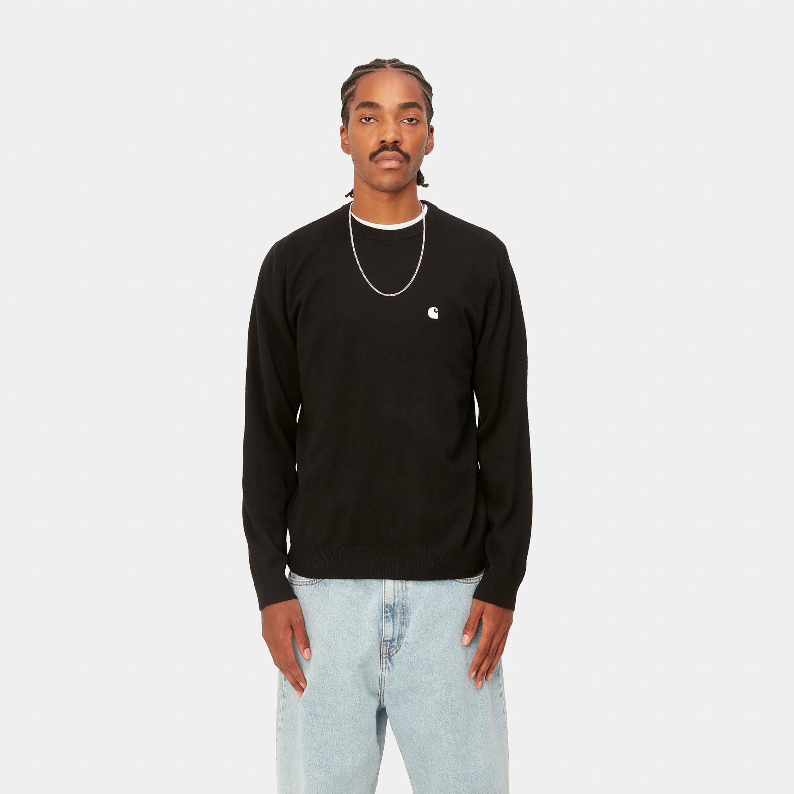 Strick>Carhartt WIP Madison Sweater Black / Wax