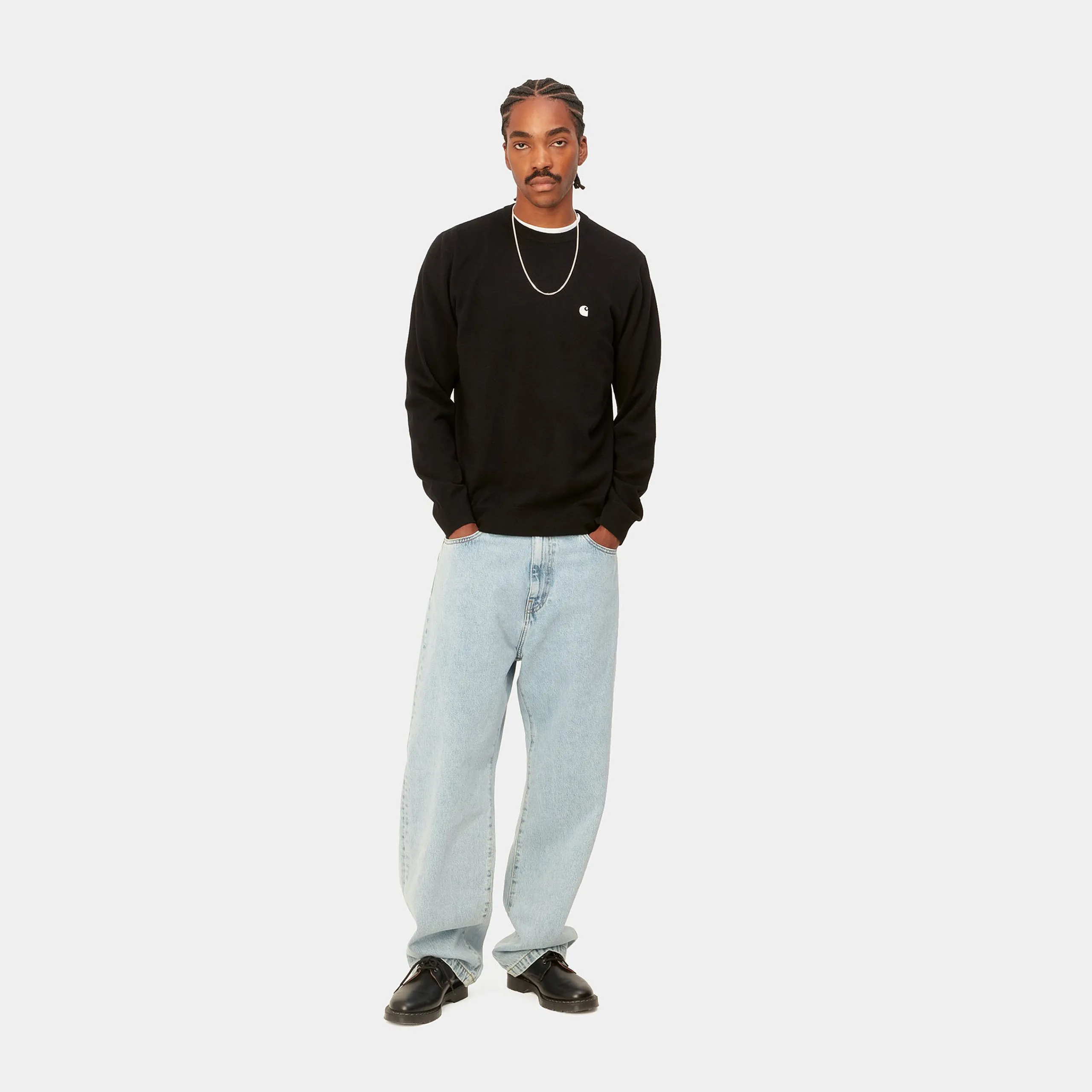 Strick>Carhartt WIP Madison Sweater Black / Wax