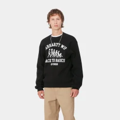 Sweats>Carhartt WIP Main Basics Sweat Black / White