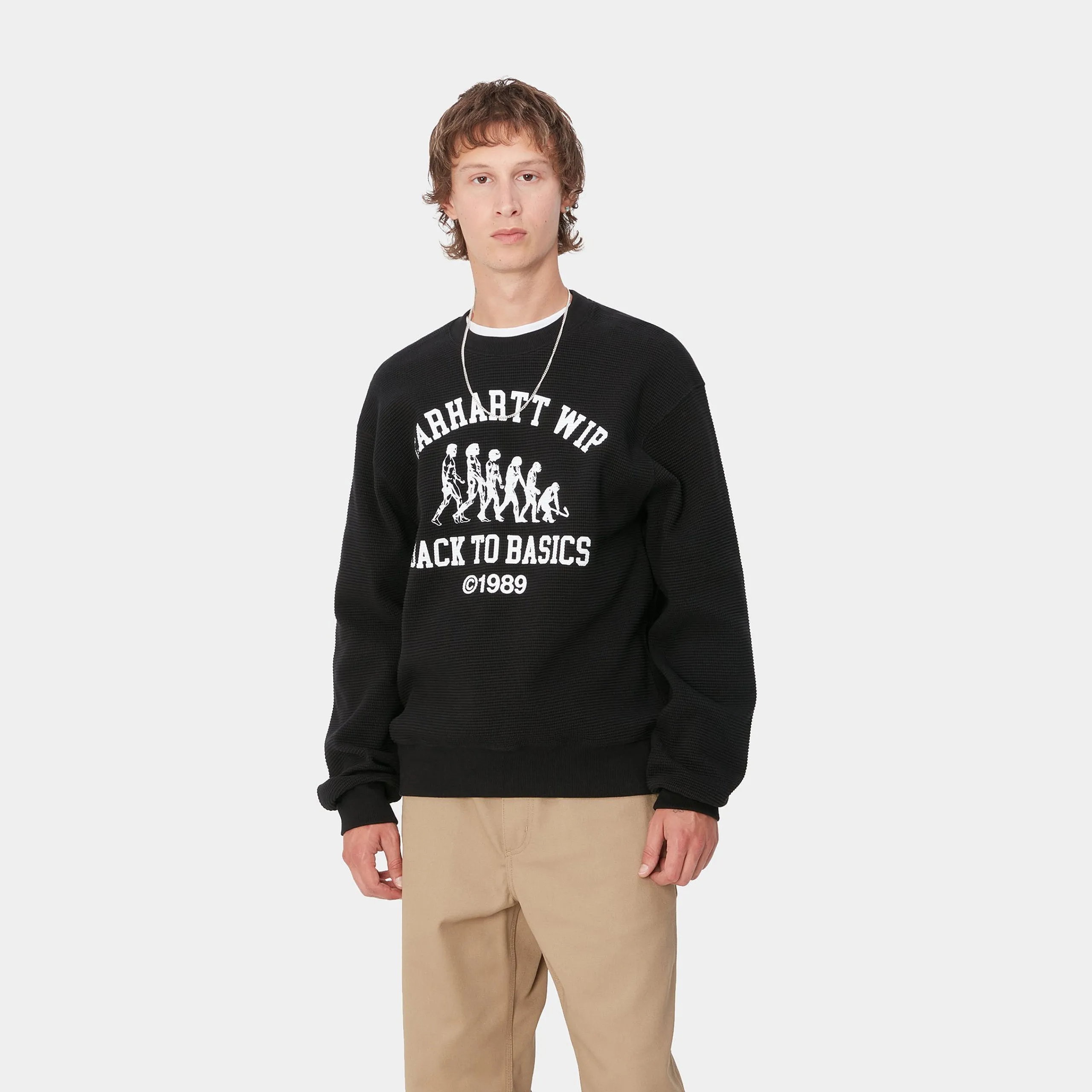 Sweats>Carhartt WIP Main Basics Sweat Black / White