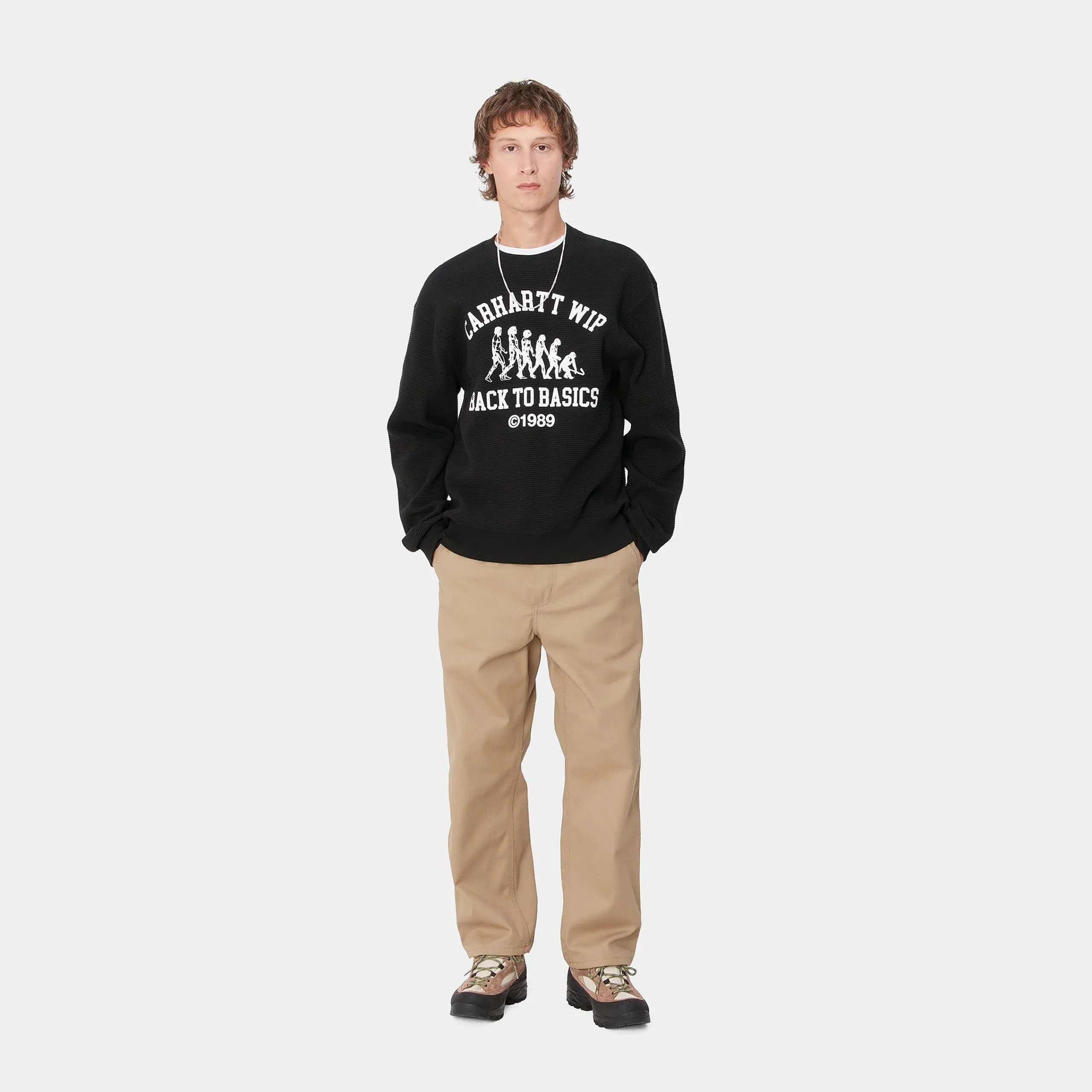 Sweats>Carhartt WIP Main Basics Sweat Black / White