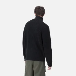 Strick>Carhartt WIP Marlon Half Zip Sweater Dark Navy