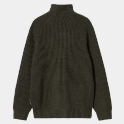 Strick>Carhartt WIP Marlon Half Zip Sweater Office Green