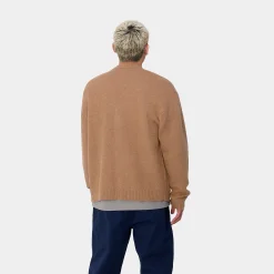 Strick>Carhartt WIP Merton Cardigan Peanut