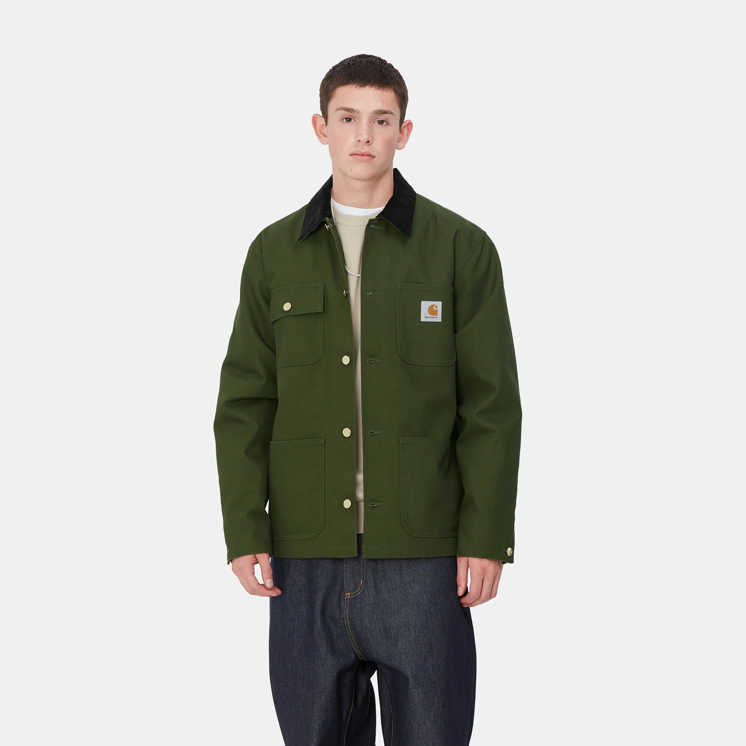 Jacken & Mäntel>Carhartt WIP Michigan Coat (Winter) Tarragon / Black