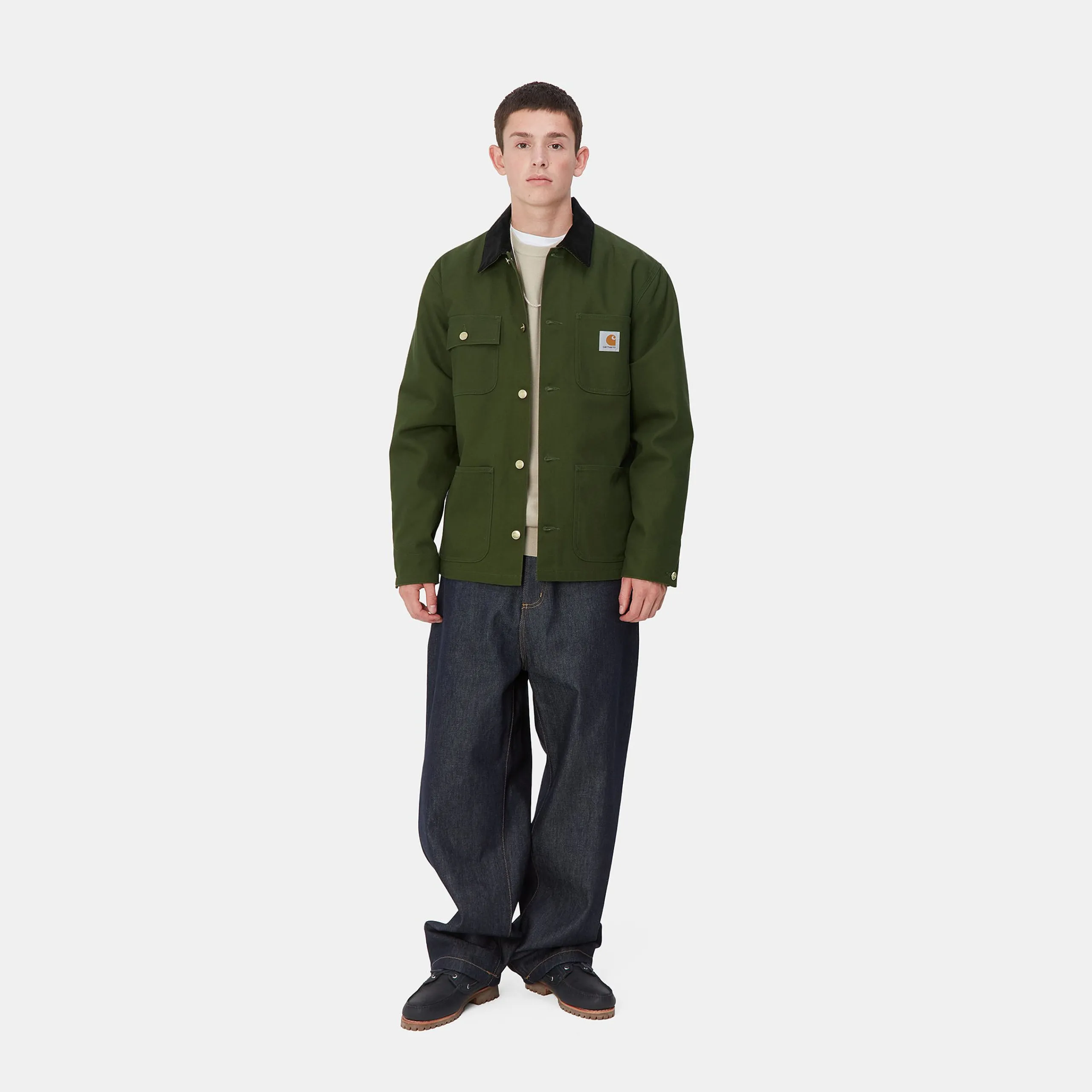 Jacken & Mäntel>Carhartt WIP Michigan Coat (Winter) Tarragon / Black