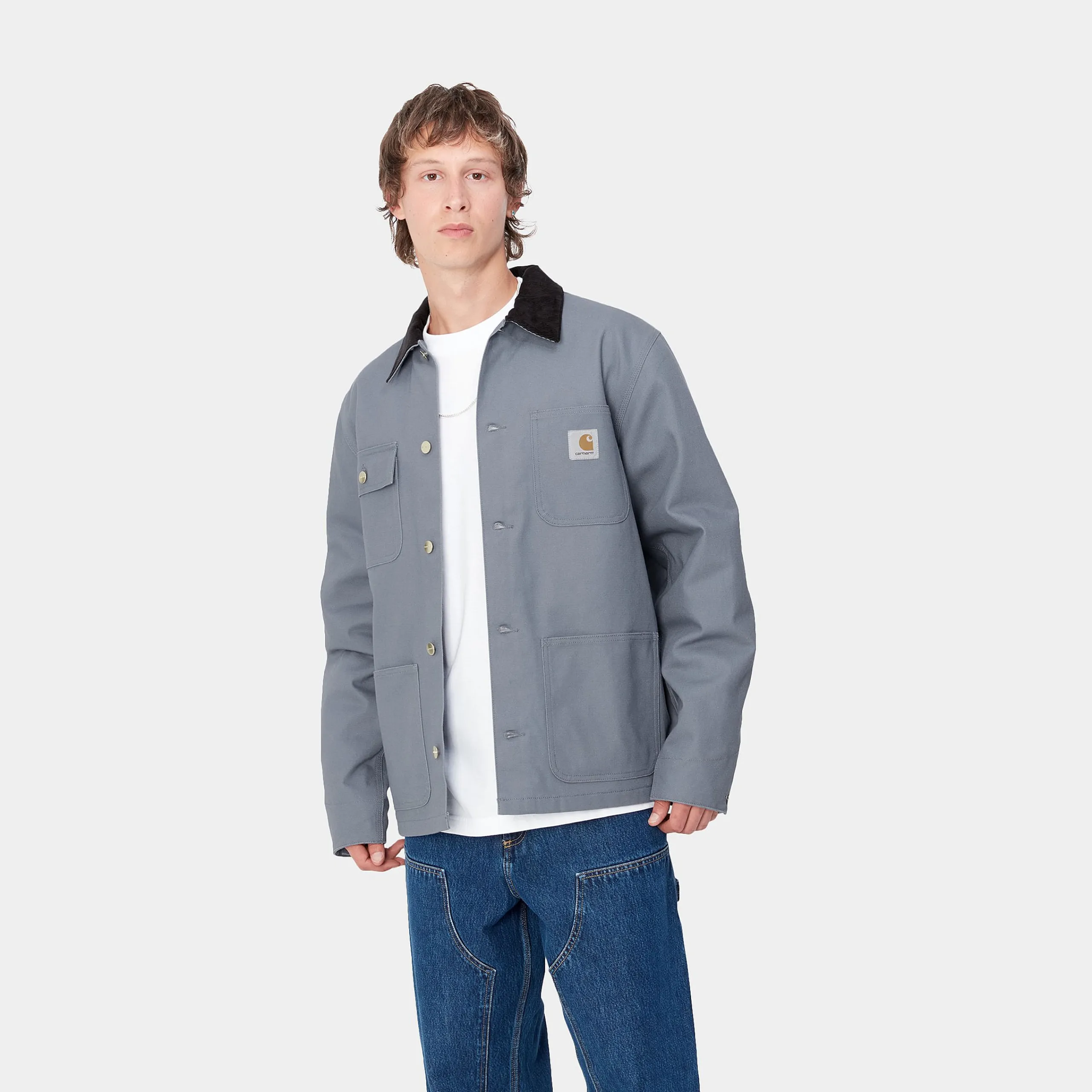 Jacken & Mäntel>Carhartt WIP Michigan Coat (Winter) Dove Grey / Black