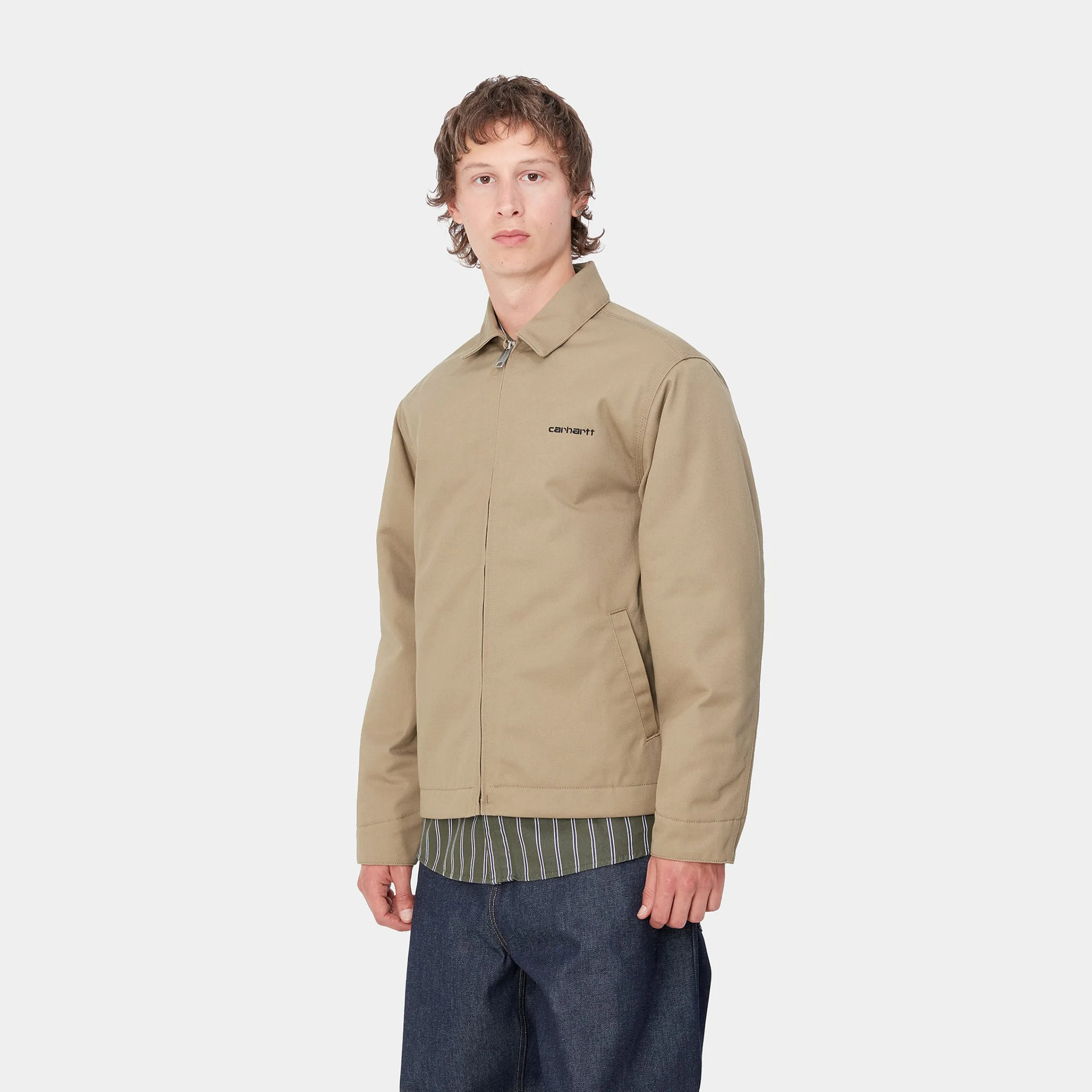 Jacken & Mäntel>Carhartt WIP Module Script Jacket Leather / Black