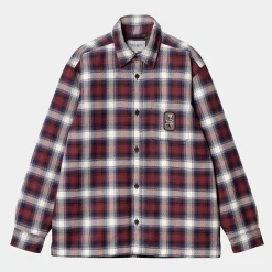 Jacken & Mäntel|Hemden>Carhartt WIP Monahan Shirt Jac Monahan Check, Malbec