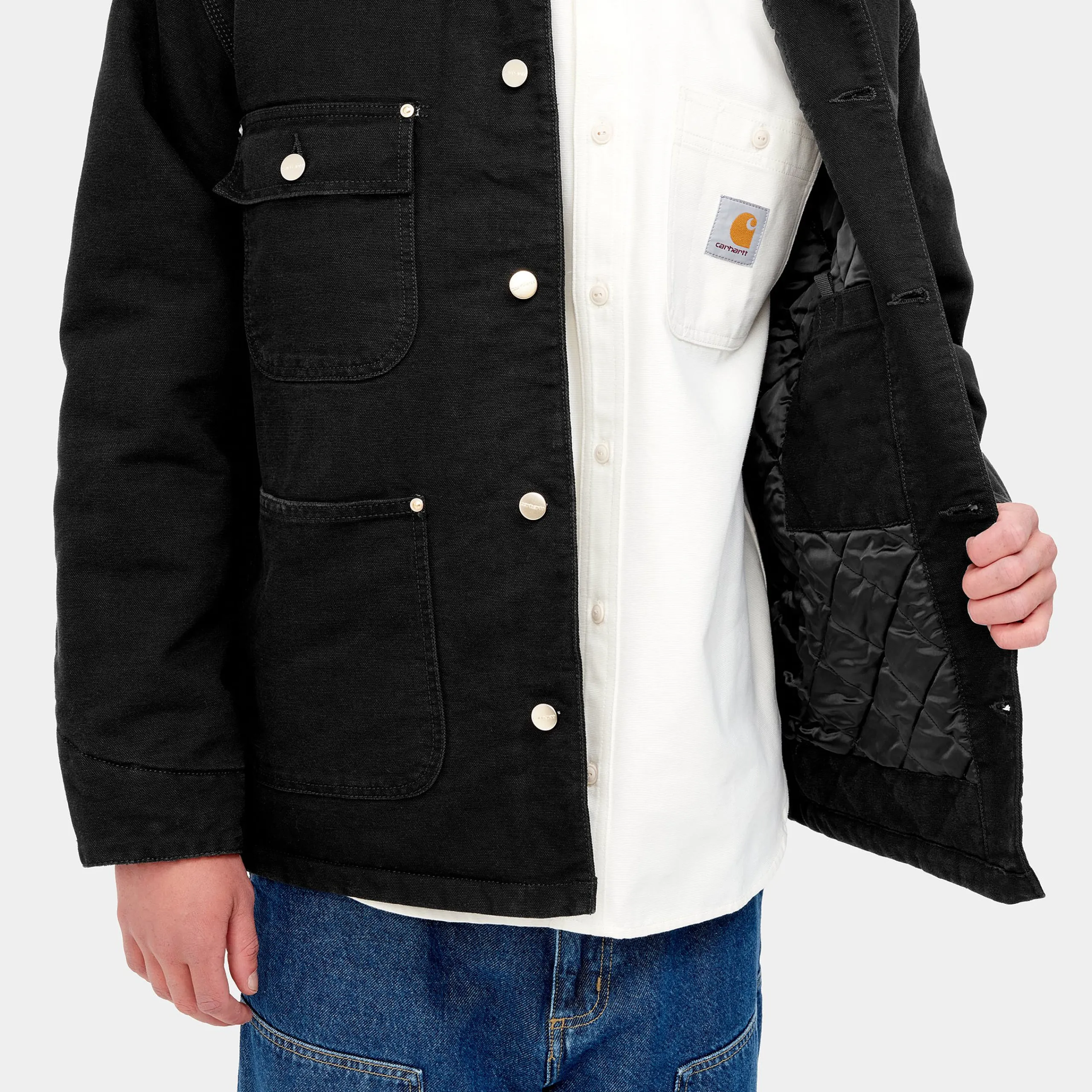 Jacken & Mäntel>Carhartt WIP OG Chore Coat Black / Black