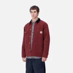Jacken & Mäntel>Carhartt WIP OG Chore Coat Malbec / Black