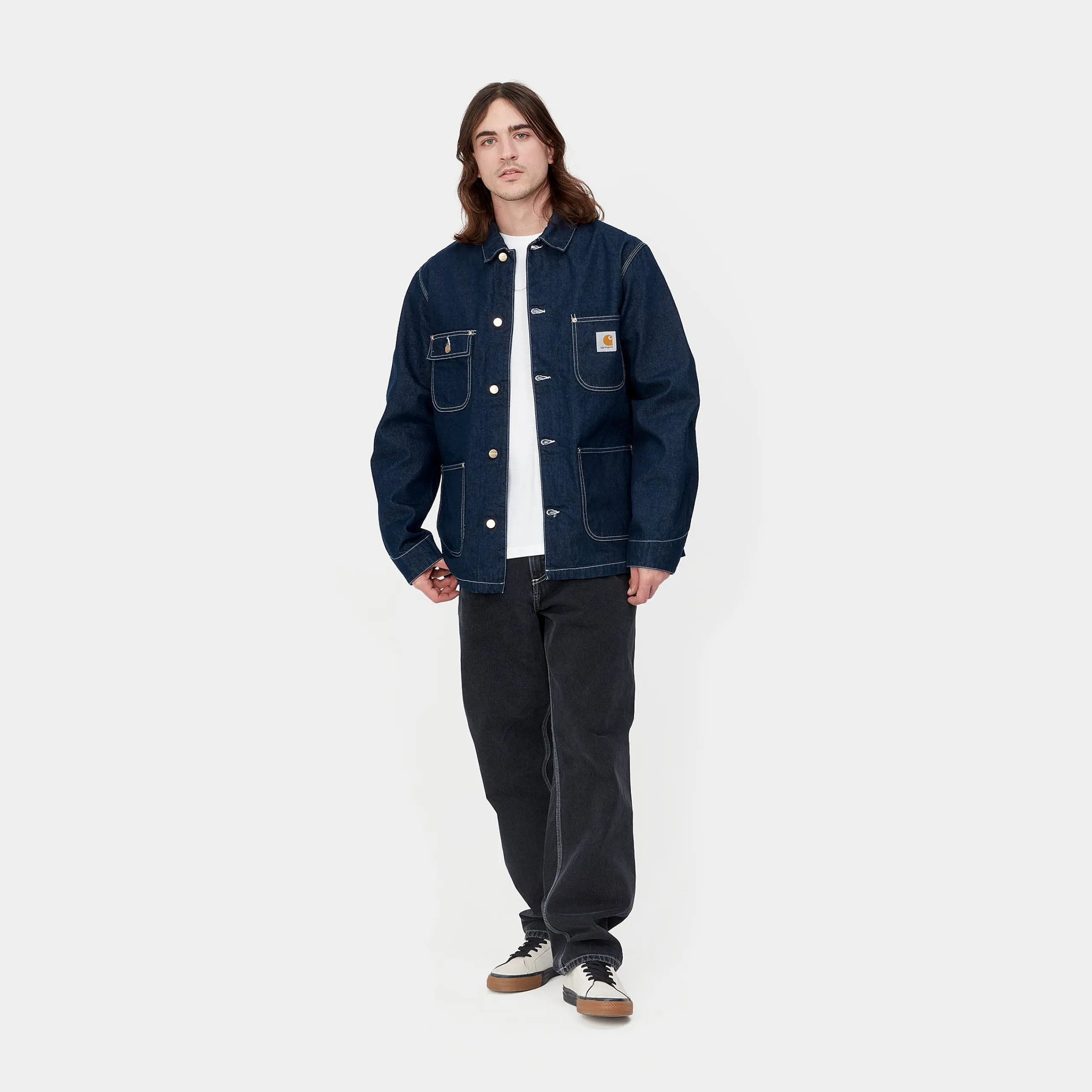 Jacken & Mäntel|Denim>Carhartt WIP OG Chore Coat Blue