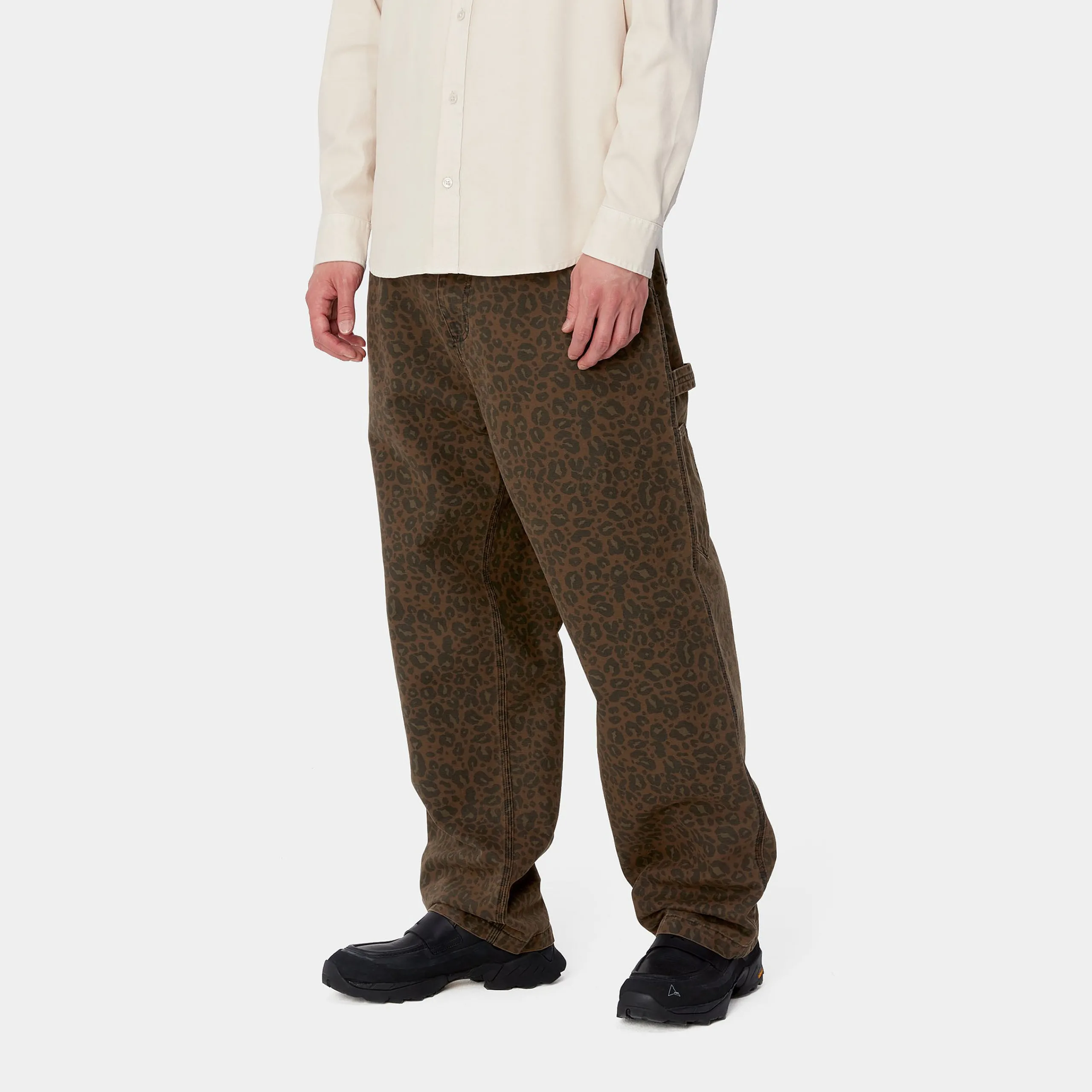 Hosen>Carhartt WIP OG Single Knee Pant Camo Leo, Tamarind / Tamarind