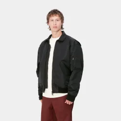 Jacken & Mäntel>Carhartt WIP Olten Bomber Black / Turmeric