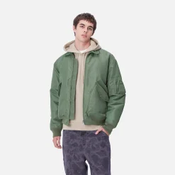Jacken & Mäntel>Carhartt WIP Olten Bomber Duck Green / Turmeric