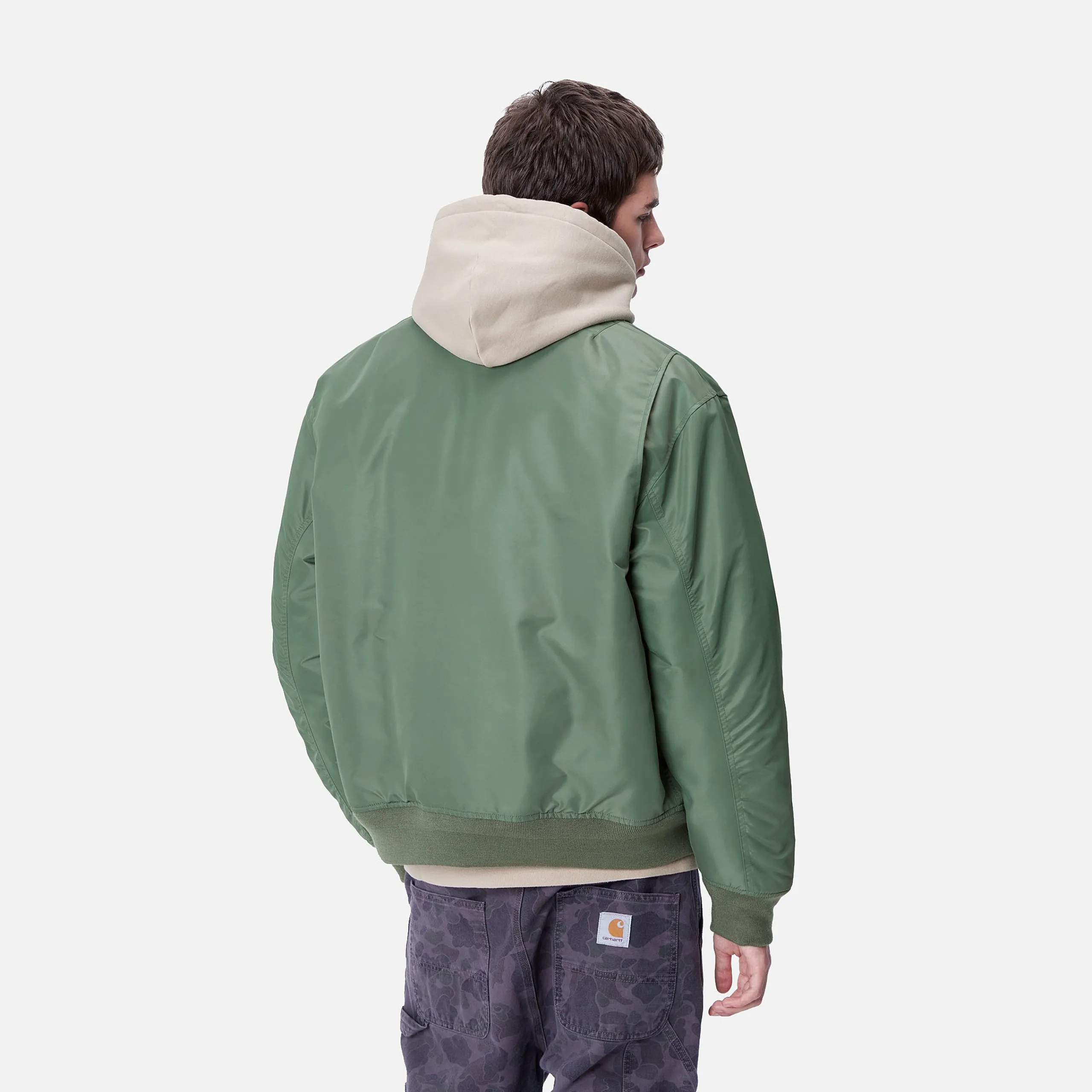 Jacken & Mäntel>Carhartt WIP Olten Bomber Duck Green / Turmeric