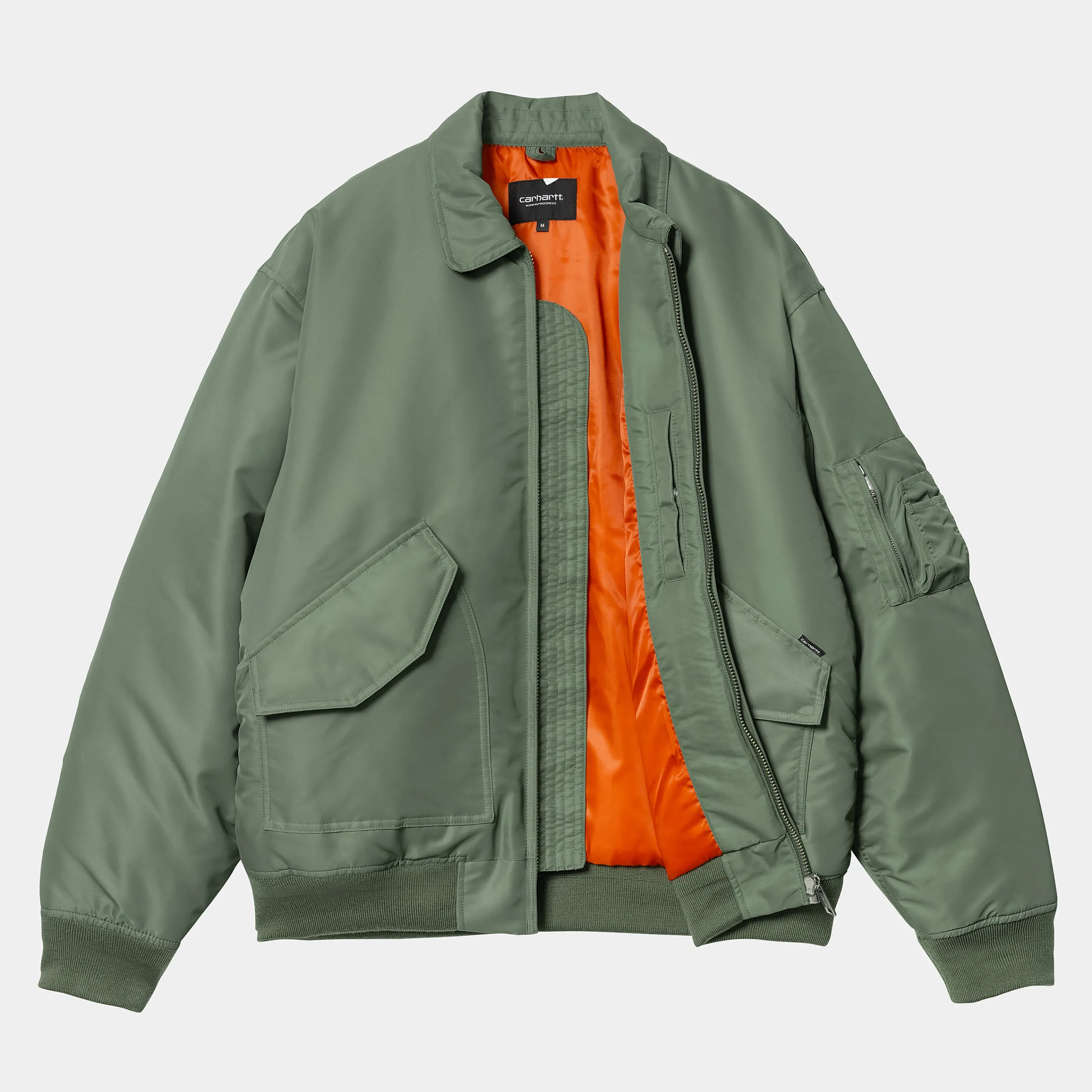 Jacken & Mäntel>Carhartt WIP Olten Bomber Duck Green / Turmeric