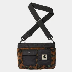 Accessoires|Accessoires>Carhartt WIP Orla Strap Bag Camo Leo Jacquard, Tamarind / Black