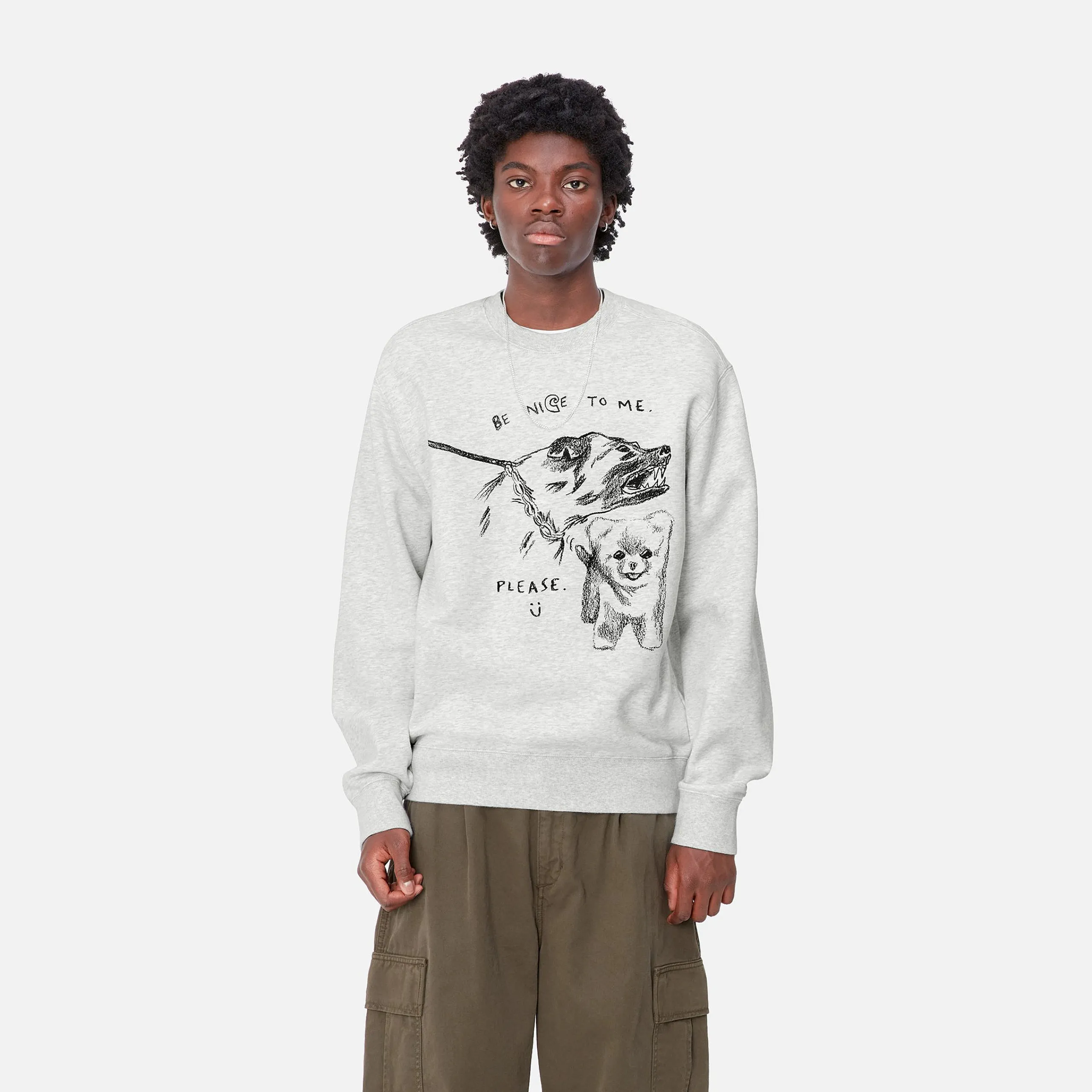Sweats>Carhartt WIP Pepe Be Nice Sweat Ash Heather / Black
