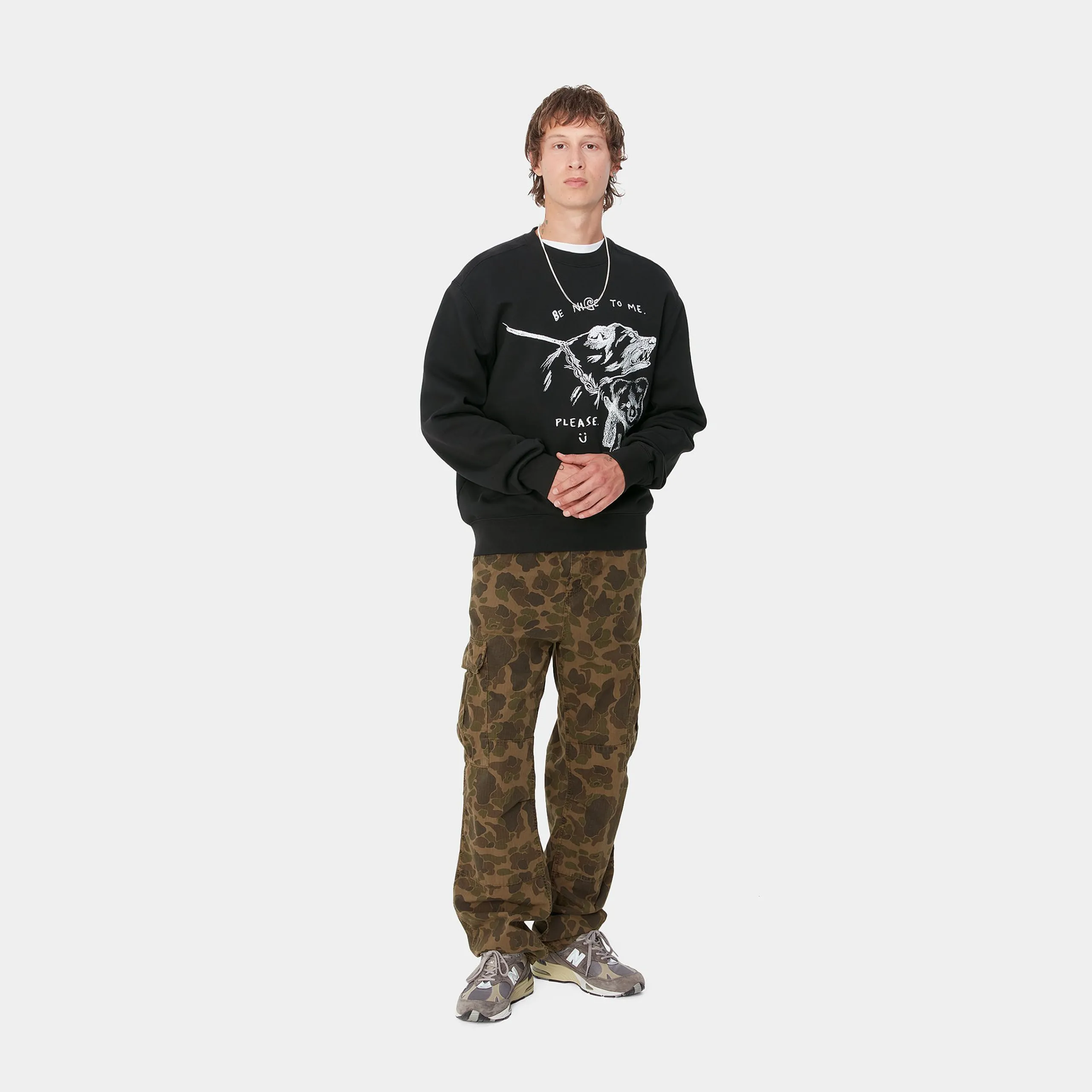 Sweats>Carhartt WIP Pepe Be Nice Sweat Black / White