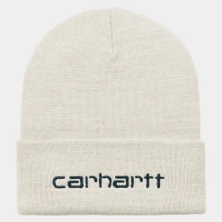 Accessoires|Accessoires>Carhartt WIP Script Beanie Wax / Duck Blue