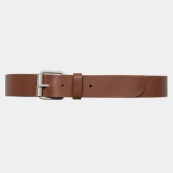 Accessoires|Accessoires>Carhartt WIP Script Belt Cognac / Silver