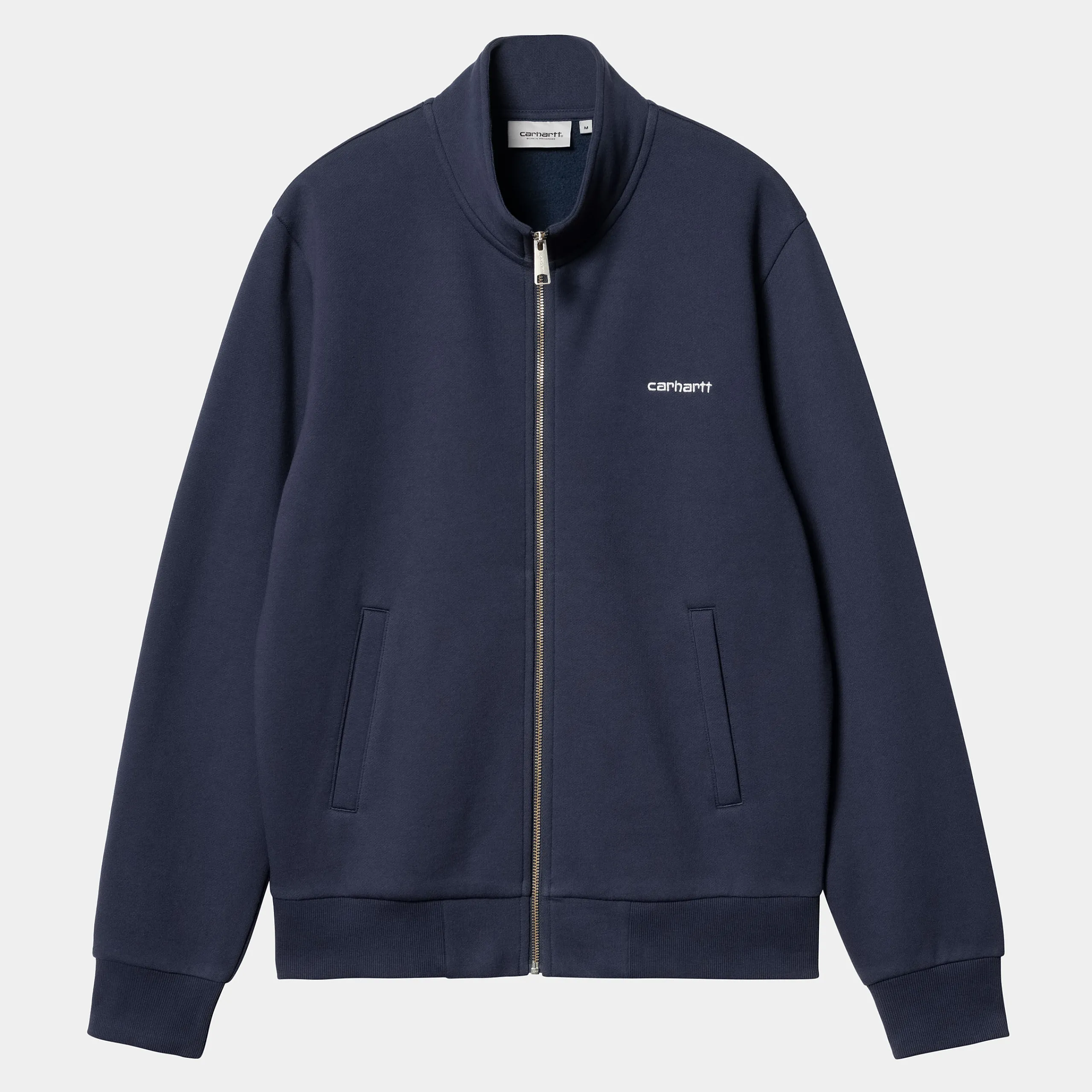Sweats>Carhartt WIP Script Embroidery Jacket Air Force Blue / White