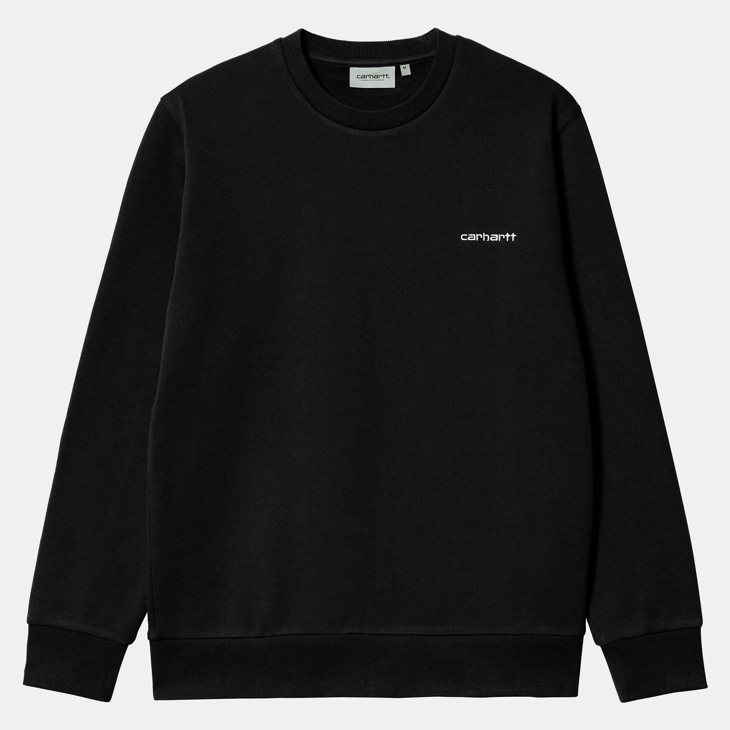 Sweats>Carhartt WIP Script Embroidery Sweat Black / White