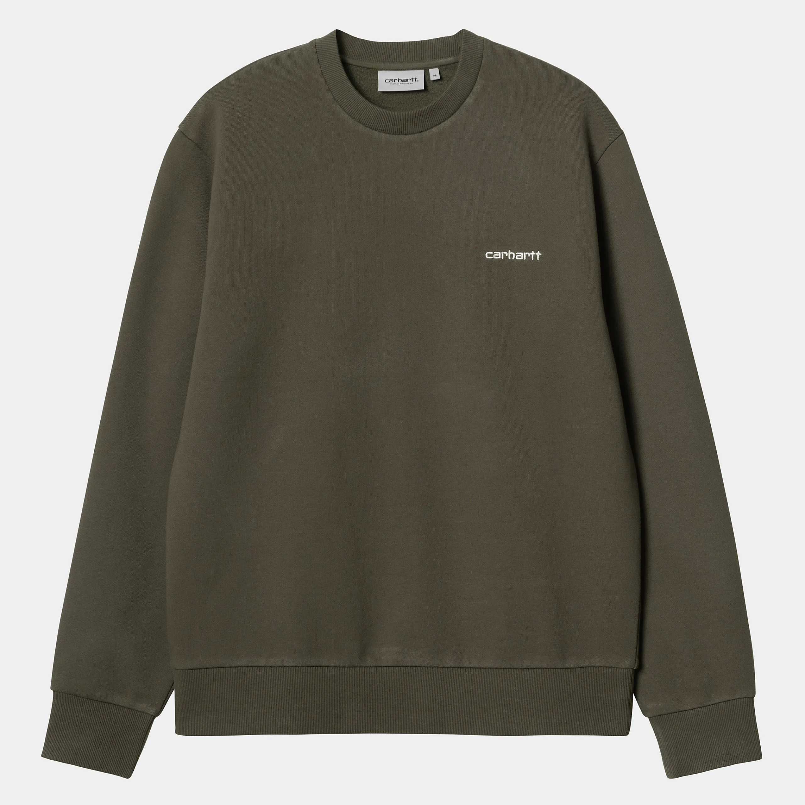 Sweats>Carhartt WIP Script Embroidery Sweat Cypress / White