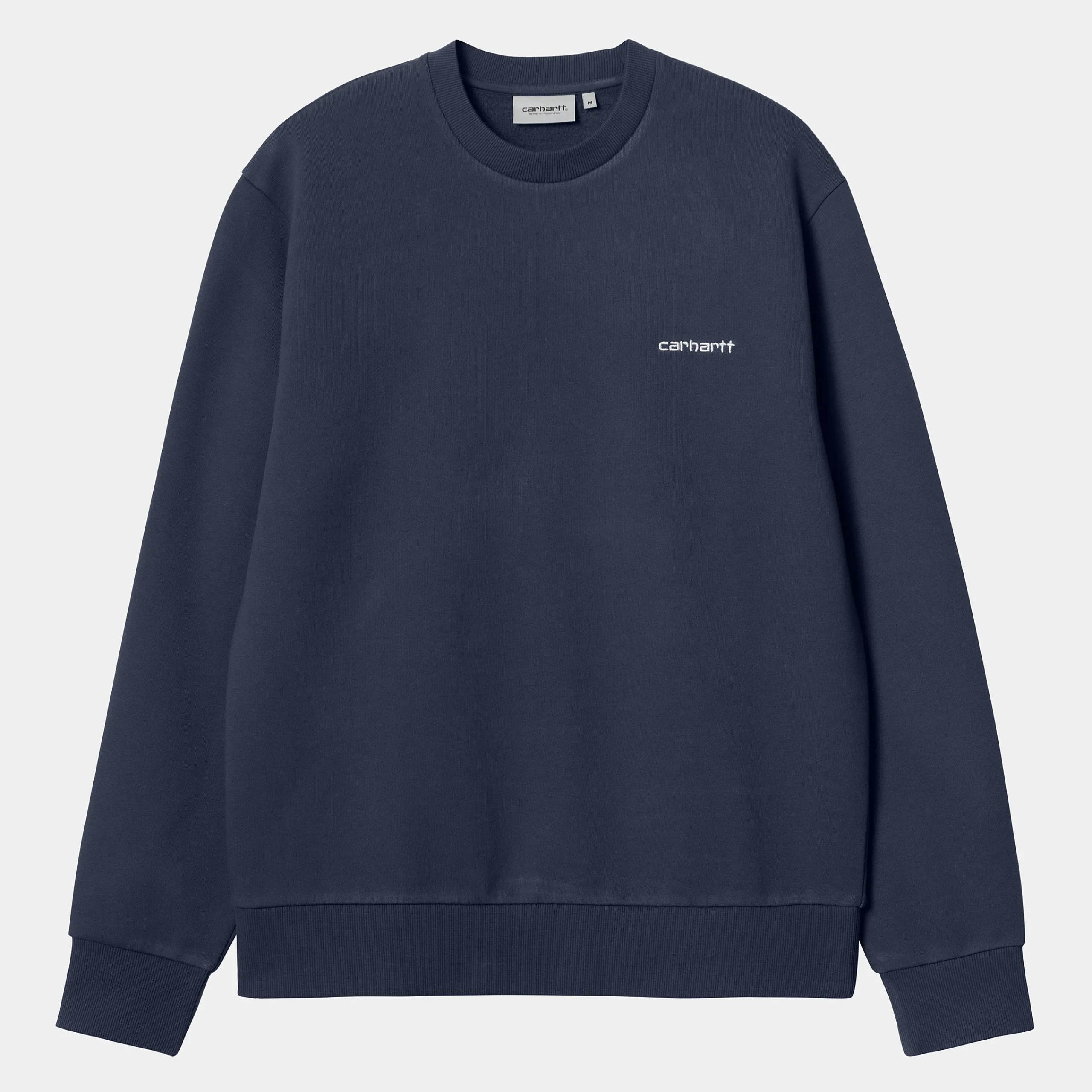 Sweats>Carhartt WIP Script Embroidery Sweat Air Force Blue / White