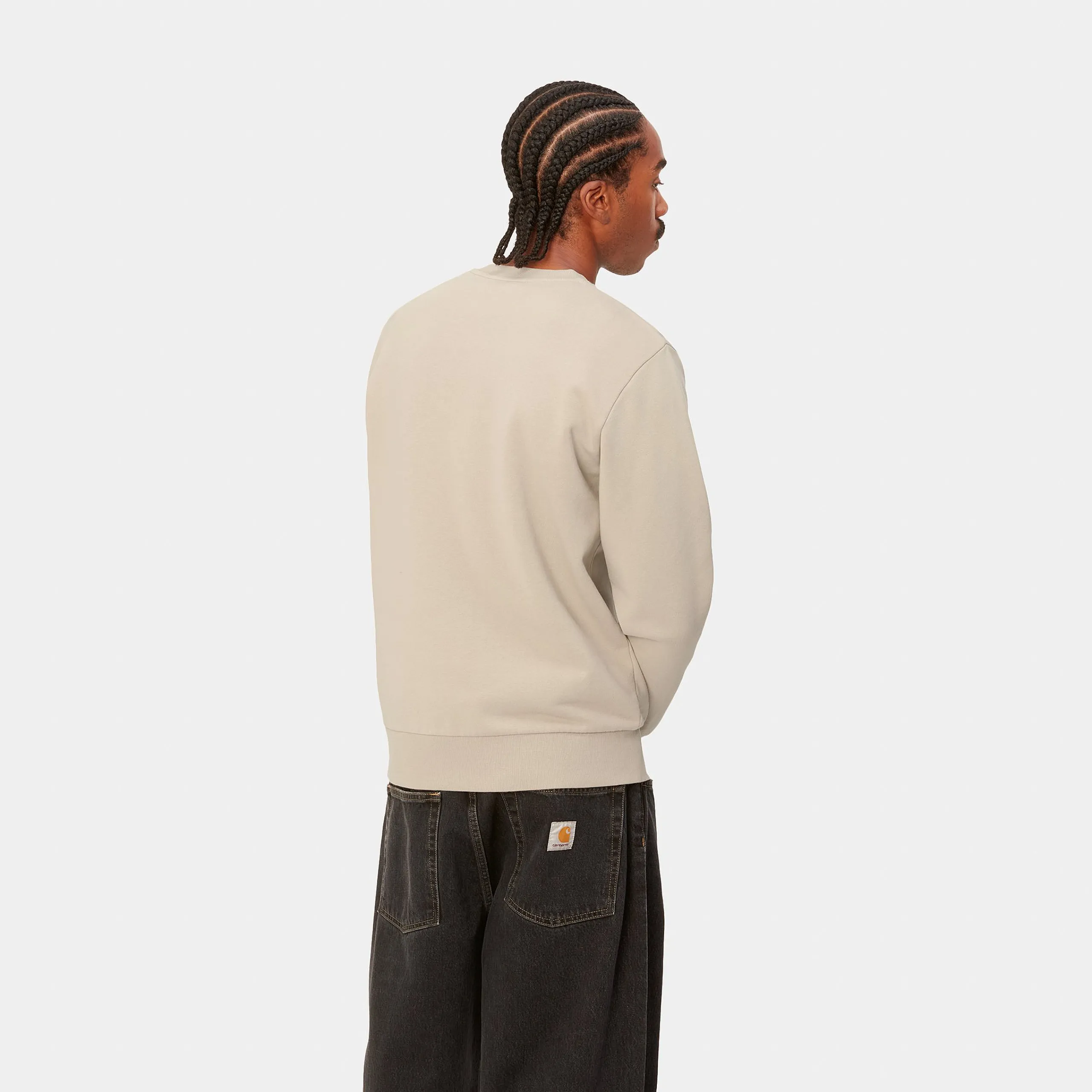 Sweats>Carhartt WIP Script Embroidery Sweat Wall / Black