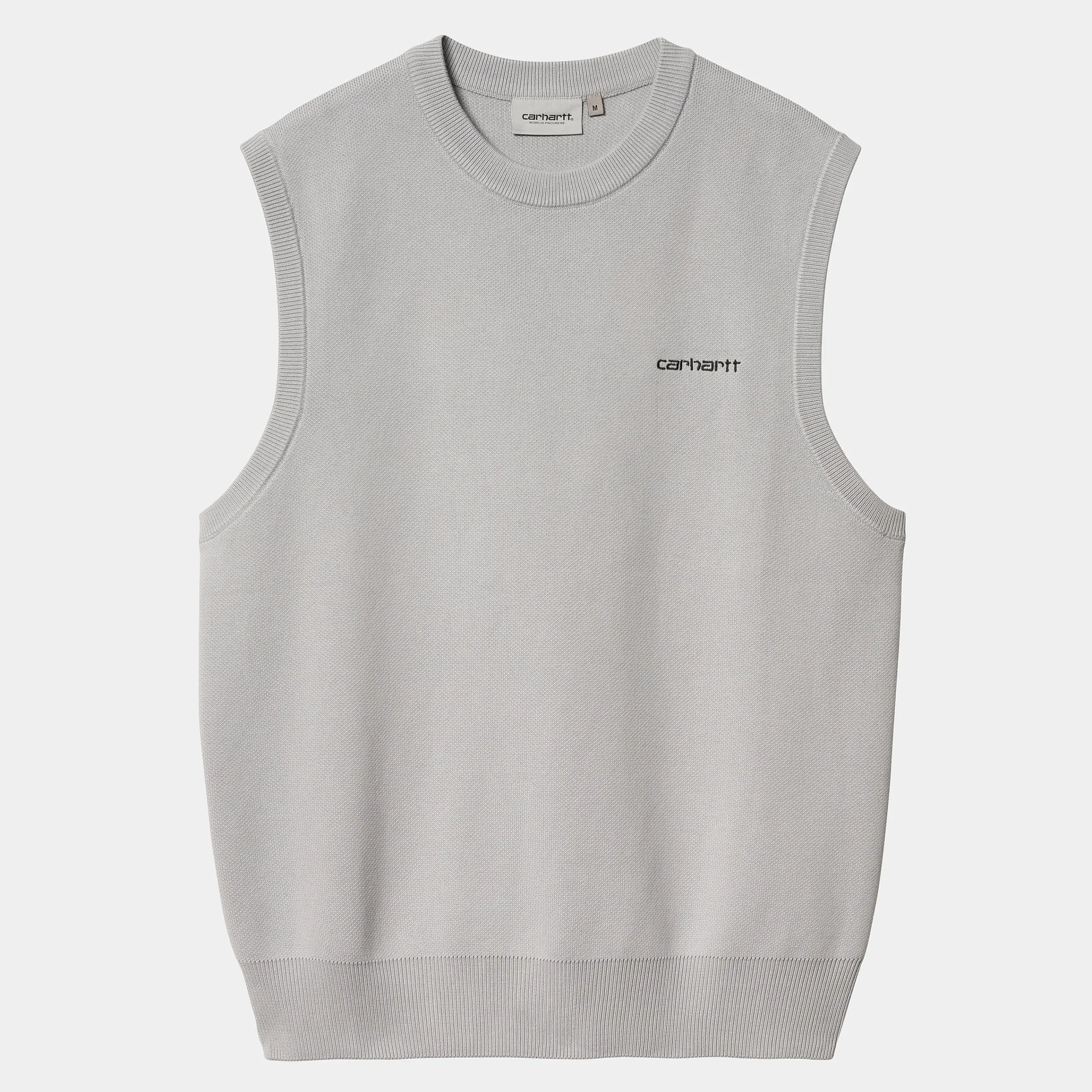 Sweats>Carhartt WIP Script Vest Sweater Basalt / Black
