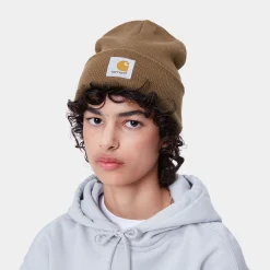 Accessoires|Accessoires>Carhartt WIP Short Watch Hat Chocolate